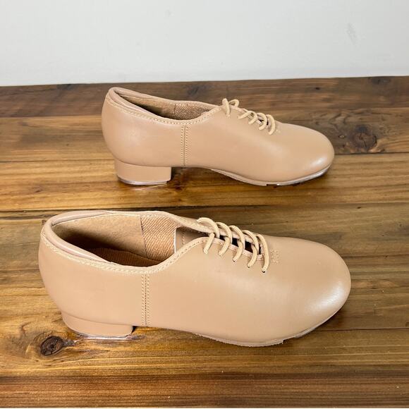 Weissman Mens Lace-Up Tap Shoes Caramel Size 5A Dance Show Event Costume - Picture 4 of 7
